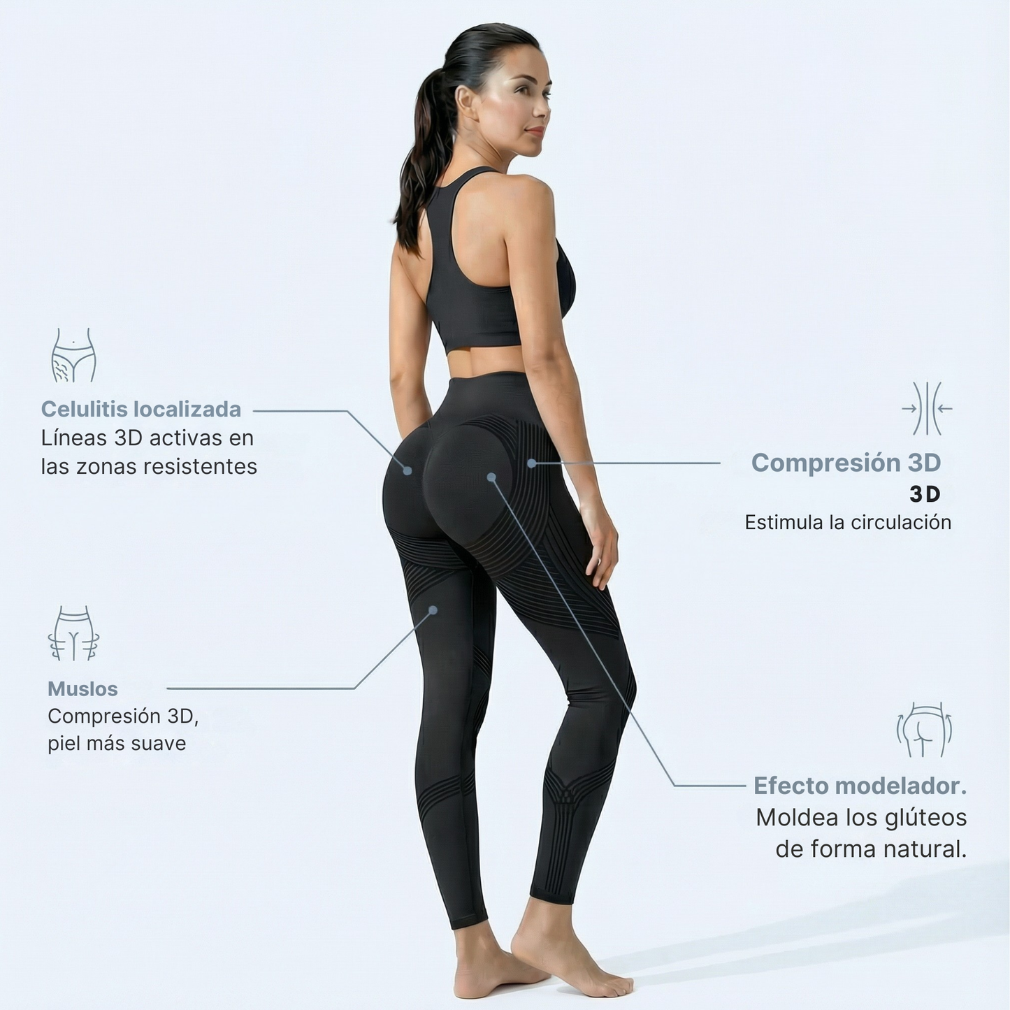 Legging 3D Cellunia – Redefina su silueta sin esfuerzo